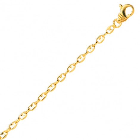 Bracelet en or Grain de Caf 2.5 mm