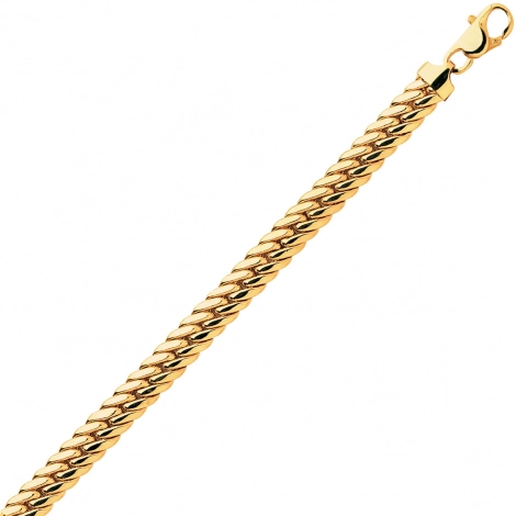 Bracelet en or maille Anglaise 5 mm