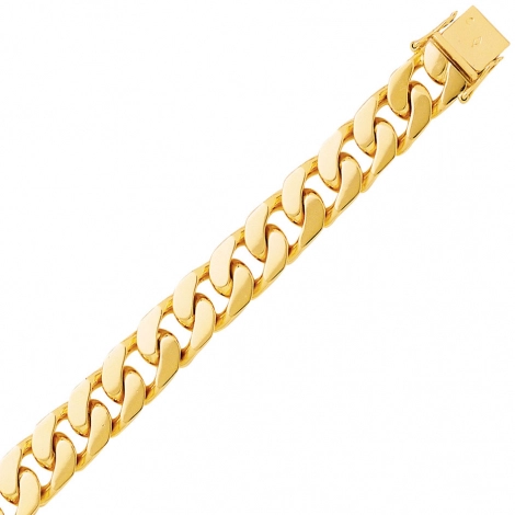 Bracelet en or maille Gourmette 8mm