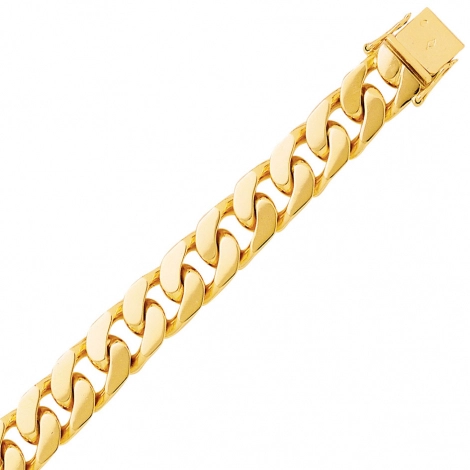 Bracelet en or maille Gourmette 9mm