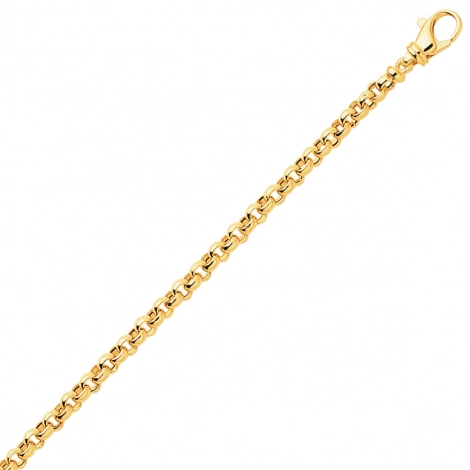 Bracelet en or maille Jaseron 4mm