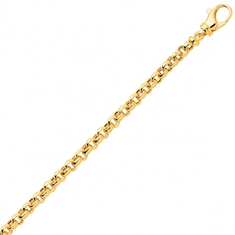 Bracelet en or maille Jaseron 5mm