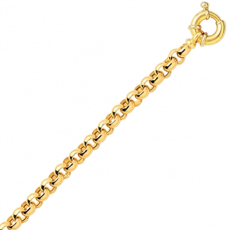 Bracelet en or maille Jaseron 6mm
