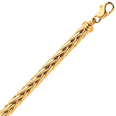 Bracelet en or maille Palmier 6mm