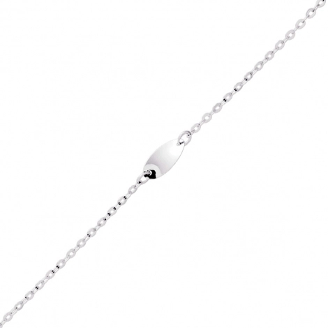 Bracelet fantaisie en or blanc 18 carats