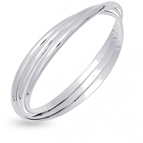 Alliance Femme Diamants Cz T60 - Argent 925, Demi-rail, Neuf étiqueté