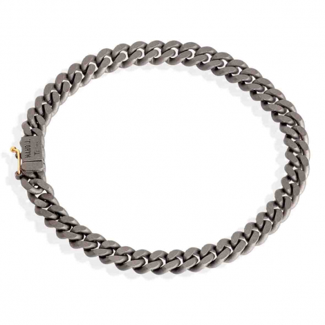 Bracelet Gourmette Mano J en titane et or 