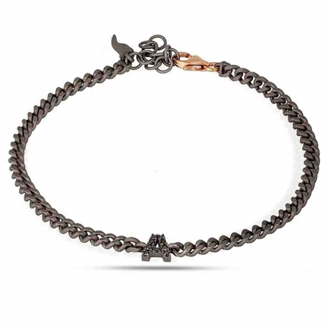 Bracelet Gourmette - Mano J - Titane � combiner