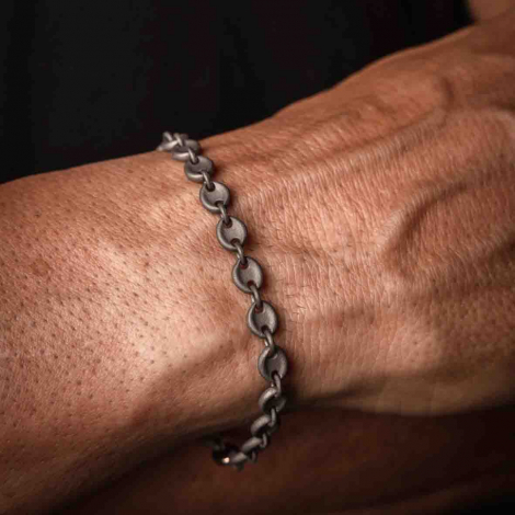 Bracelet Grain de caf - titane et or 9ct