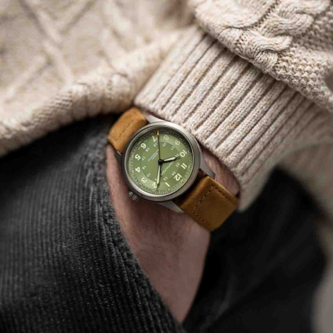 Bracelet Hamilton  Brown Strap 20mm - Khaki Field