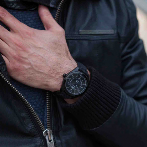 Bracelet Hamilton noir - Khaki Field