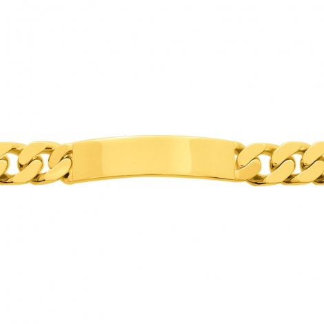 Bracelet identit homme or jaune 7mm