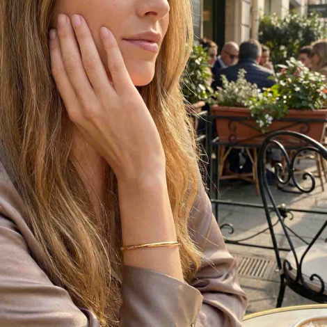 Bracelet jonc fil ovale massif 2,65mm