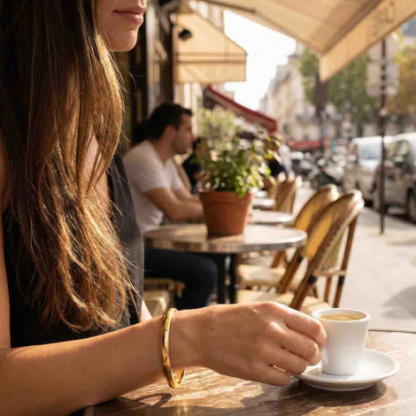 Bracelet Jonc or 6 mm