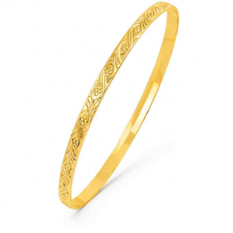 Bracelet jonc or jaune 389 - Main Image