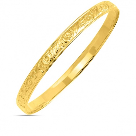 Bracelet jonc or jaune