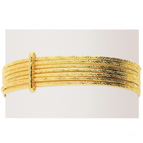 Bracelet jonc or jaune