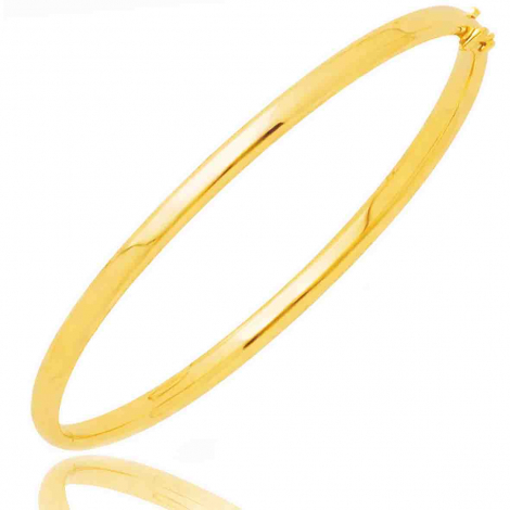 Lot De 4 Bracelets Femme En Acier Inoxydable Doré Or - Jonc, Neuf Sans Emballage
