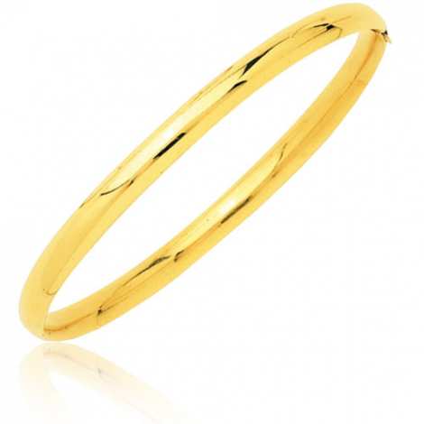 Bracelet jonc ouvrant or jaune 4mm � combiner