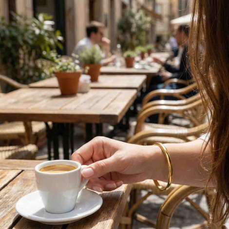 Bracelet jonc ouvrant or jaune