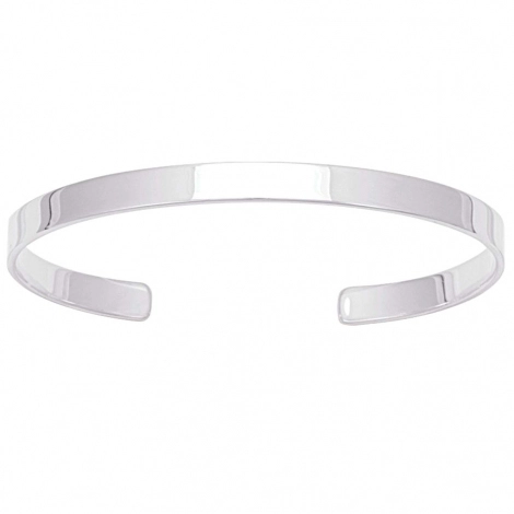 Bracelet jonc rigide en argent 5mm