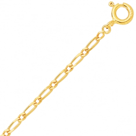 Bracelet maille Alterne 1.7mm -9K