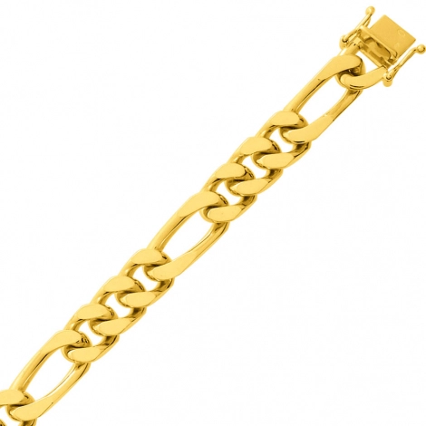Bracelet maille alterne 9mm