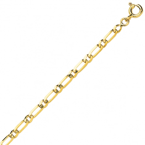 Bracelet maille Alterne ultra-plate 2.5mm