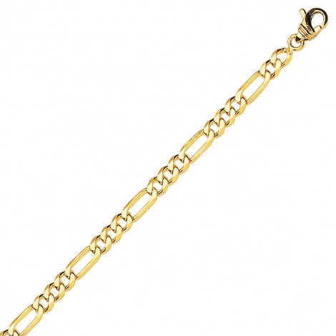 Bracelet maille Alterne ultra-plate 4mm