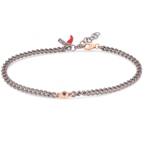 Bracelet Mano J titane et or et Saphir � combiner