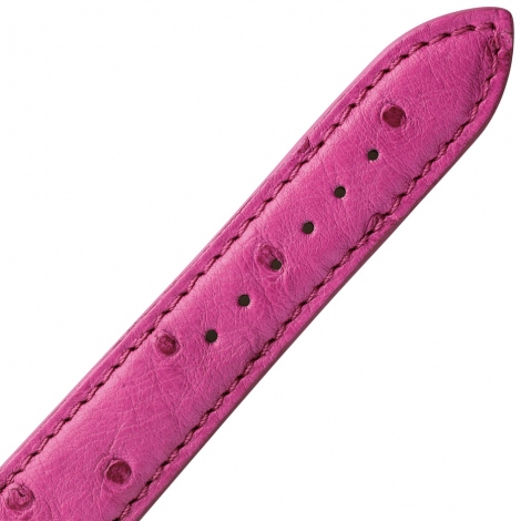 Bracelet Montre Autruche Mat Fuchsia