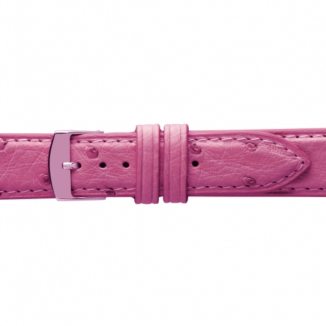 Bracelet Montre Autruche Mat Fuchsia