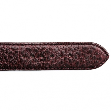 Bracelet Montre cuir de Buffle Bordeaux