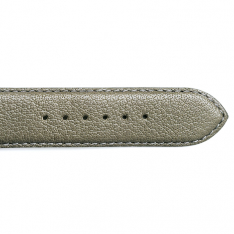 Bracelet Montre cuir de Buffle Gris