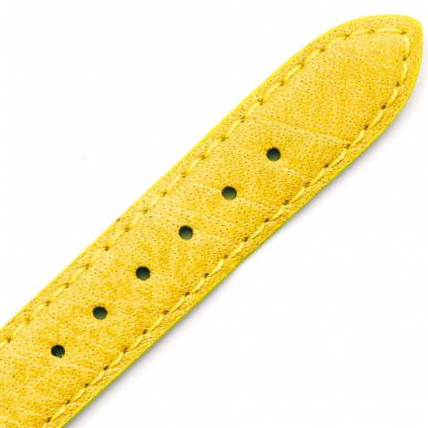 Bracelet Montre cuir de Buffle jaune