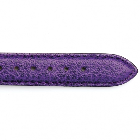 Bracelet Montre cuir de Buffle lilas