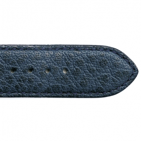 Bracelet Montre cuir de Buffle Marine