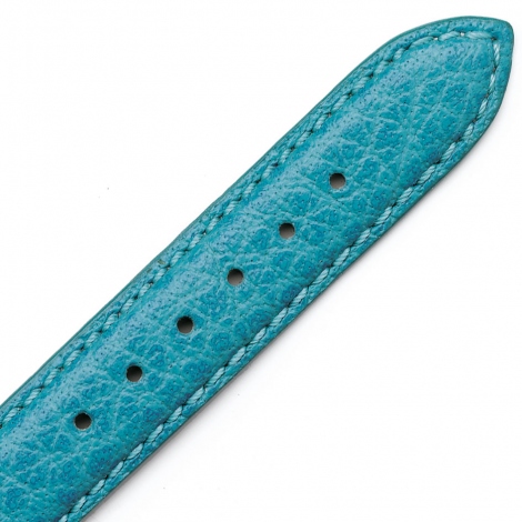 Bracelet Montre cuir de Buffle turquoise