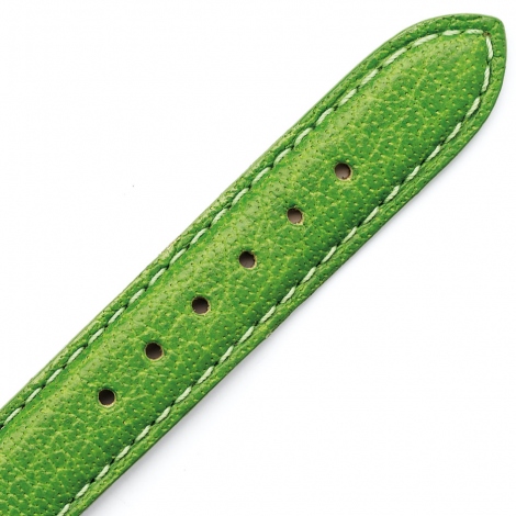 Bracelet Montre cuir de Buffle vert clair