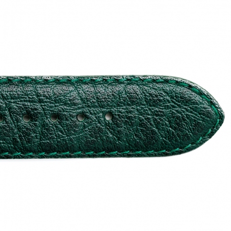 Bracelet Montre cuir de Buffle Vert