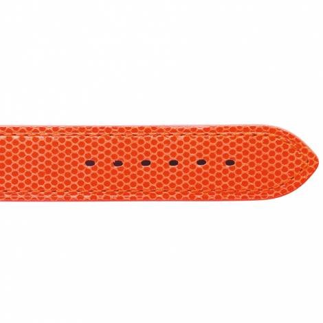 Bracelet Montre en cuir de chvreau Orange