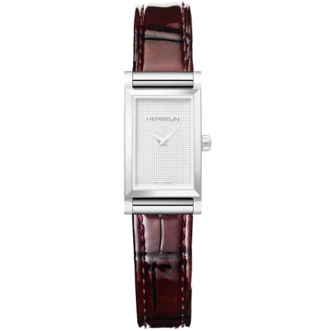Bracelet montre interchangeable Faon Croco Lac Bordeaux