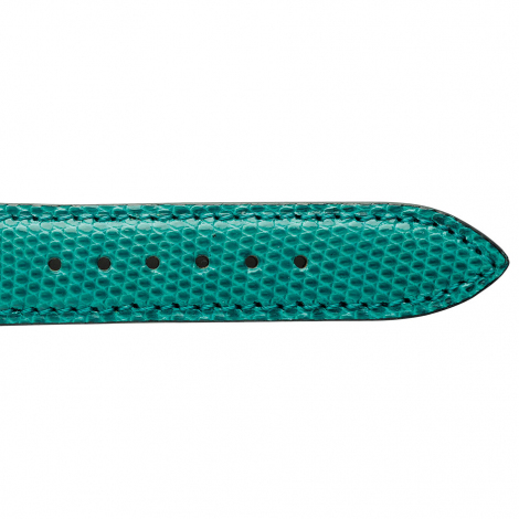 Bracelet Montre Lzard Sellier Vert Emeraude