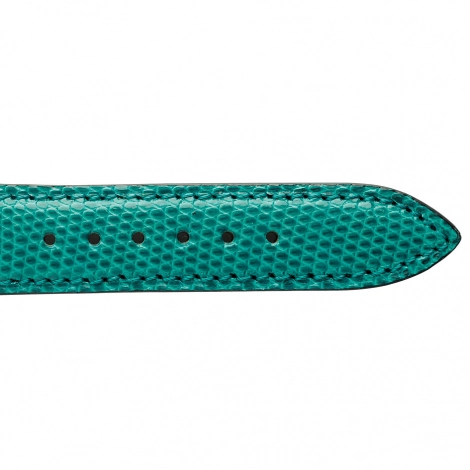 Bracelet Montre Lzard Sellier Vert Emeraude