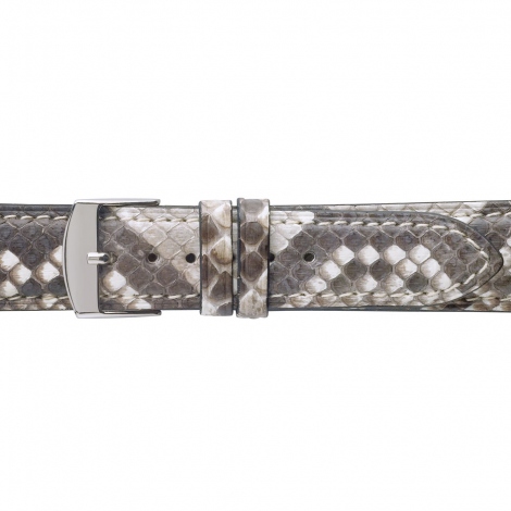 Bracelet Montre Python Sellier Gris