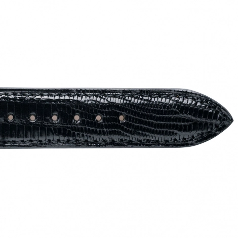 Bracelet Montre Tju Sellier Noir