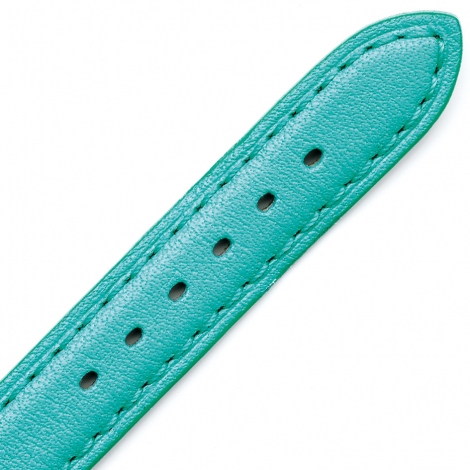 Bracelet Montre Vachette Turquoise Clair