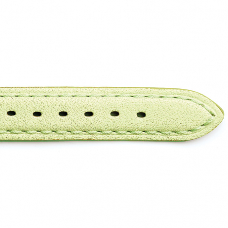 Bracelet Montre Vachette Vert pastel Femme - Saturne - 24201-30