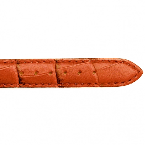Bracelet Montre veau faon croco Orange