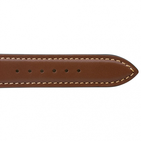 Bracelet Montre Veau Sellier Gold Surpiqure Ecru